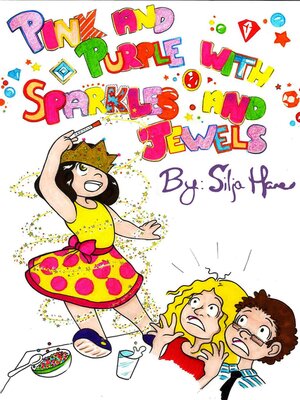 cover image of Pink and Purple with Sparkles and Jewels